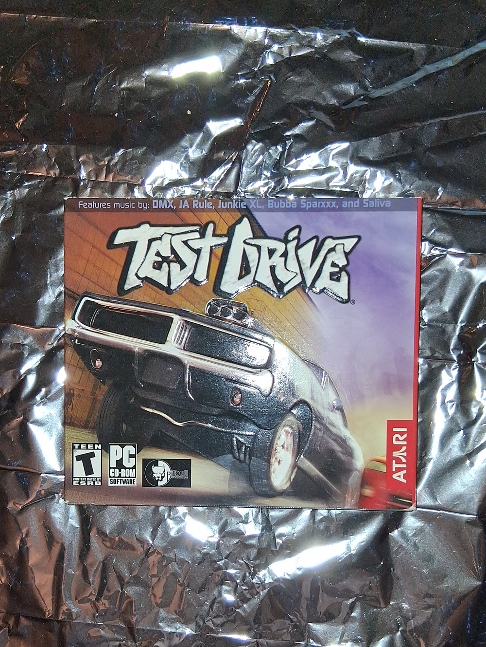 Atari Test Drive PC Game - Black Cover Art